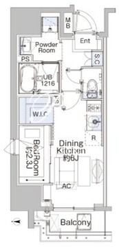 ベルファース蒲田ウエスト 501 間取り図