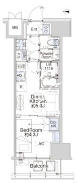 ベルファース蒲田ウエスト 504 間取り図