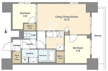 リビオメゾン浅草雷門 901 間取り図