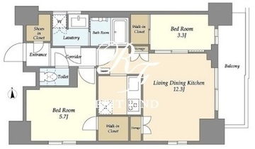 リビオメゾン浅草雷門 1302 間取り図