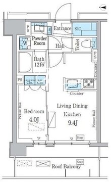 パークアクシス新宿百人町 721 間取り図