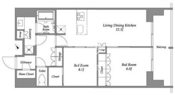 シーズンフラッツ大森西 1104 間取り図