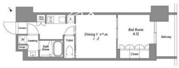 シーズンフラッツ大森西 1404 間取り図
