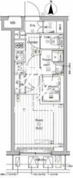 ザ・プレミアムキューブG大崎 202 間取り図
