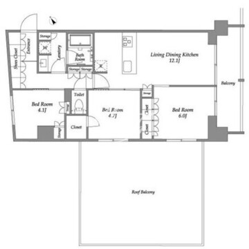 シーズンフラッツ大森西 710 間取り図