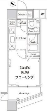 ファーストリアルタワー新宿 1402 間取り図