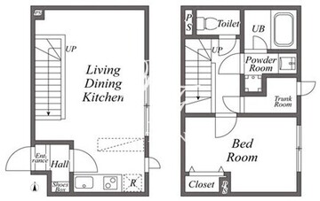 ユーレジデンス下北沢 202 間取り図