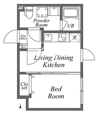 ユーレジデンス下北沢 401 間取り図
