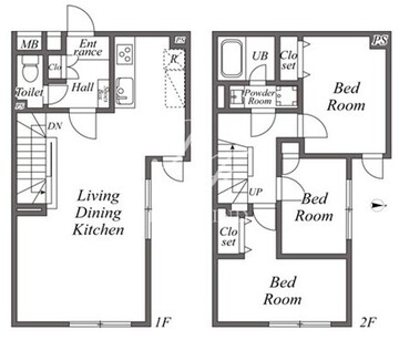 ユーレジデンス下北沢 203 間取り図