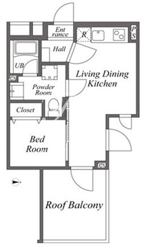 ユーレジデンス下北沢 403 間取り図