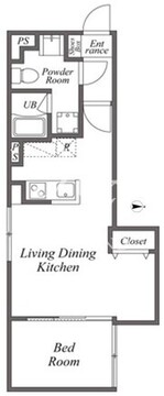 ユーレジデンス下北沢 404 間取り図