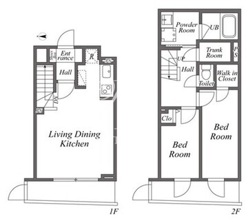 ユーレジデンス下北沢 210 間取り図