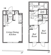 ユーレジデンス下北沢 208 間取り図
