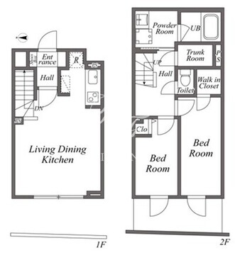 ユーレジデンス下北沢 208 間取り図