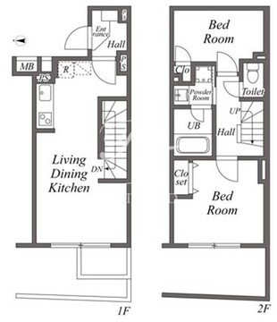 ユーレジデンス下北沢 205 間取り図