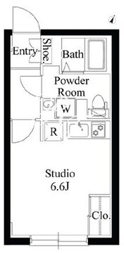 アバンティア初台 303 間取り図