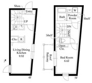 アバンティア初台 401 間取り図