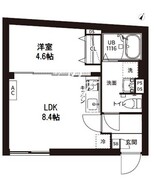 レピュア曙橋駅前レジデンス 201 間取り図