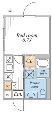 リーガランド西五反田アネックス 402 間取り図