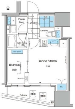 ルフォンプログレ北新宿 706 間取り図