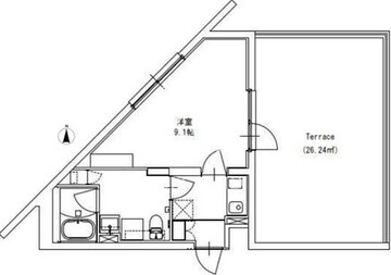 バークレーン上野毛 301 間取り図