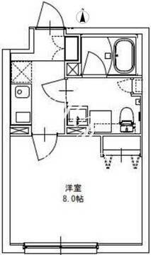 バークレーン上野毛 403 間取り図