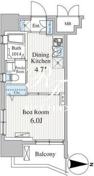 Totsu Residence Kaminarimon 904 間取り図