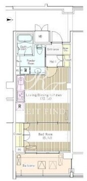 マチュリティ小石川 411 間取り図