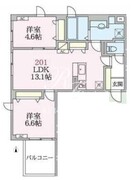 アローマ王子本町 201 間取り図