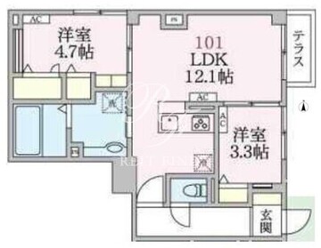 アローマ王子本町 101 間取り図