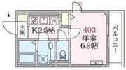 アローマ王子本町 403 間取り図