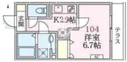 アローマ王子本町 104 間取り図
