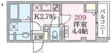 アローマ王子本町 209 間取り図