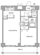 レジディア上落合 405 間取り図