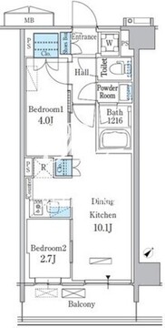 パークアクシス品川南大井パークフロント 636 間取り図
