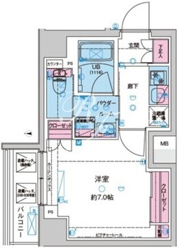 ジェノヴィア北池袋2 108 間取り図