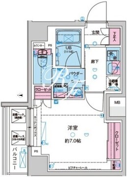 ジェノヴィア北池袋2 308 間取り図