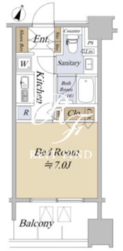 アクシルコート日本橋本町 1111 間取り図