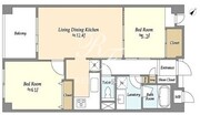 レジディア学芸大学 206 間取り図