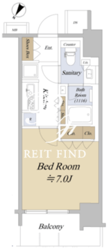 アクシルコート日本橋本町 309 間取り図