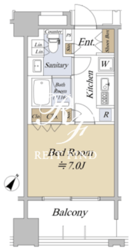 アクシルコート日本橋本町 312 間取り図