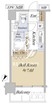 アクシルコート日本橋本町 508 間取り図