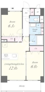 グランクレイエル両国 903 間取り図
