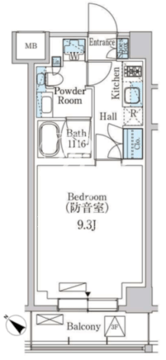 パークアクシス板橋ミューズ 208 間取り図