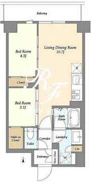 コンフォリア竹ノ塚イースト 1010 間取り図