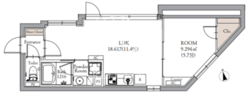 ブランコート中野新橋 402 間取り図