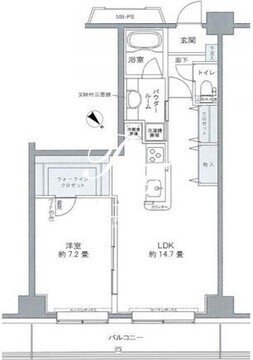 プライムアーバン豊洲 717 間取り図