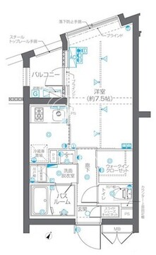 ズーム碑文谷 204 間取り図