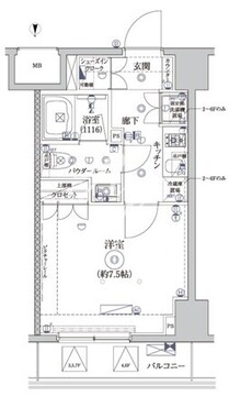 セジョリ墨田両国 503 間取り図