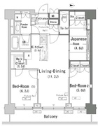 パークアクシス辰巳ステージ 1318 間取り図
